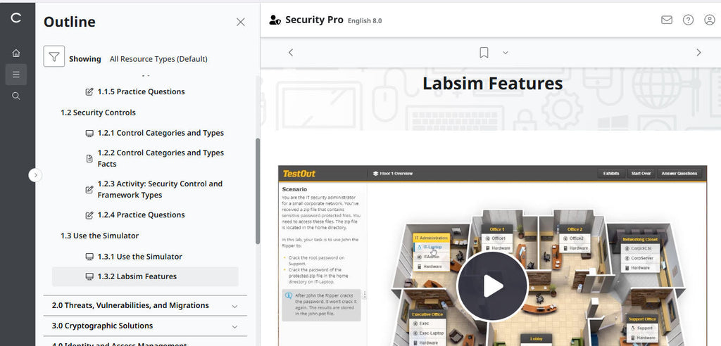 TestOut Security Pro for Security+ (SY0-701)