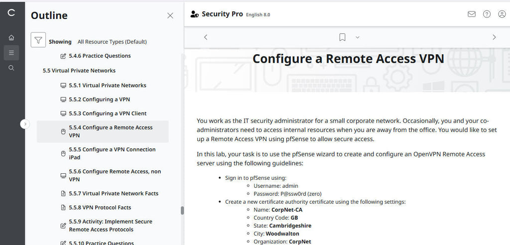 TestOut Security Pro for Security+ (SY0-701)