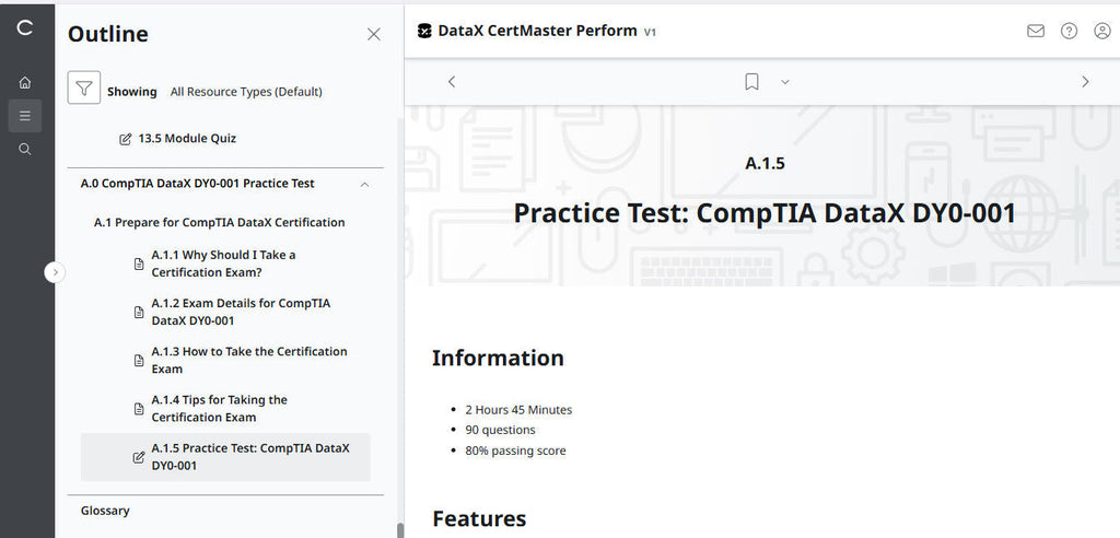 Best Price Guarantee ✅ CompTIA DataX CertMaster Perform (V1)