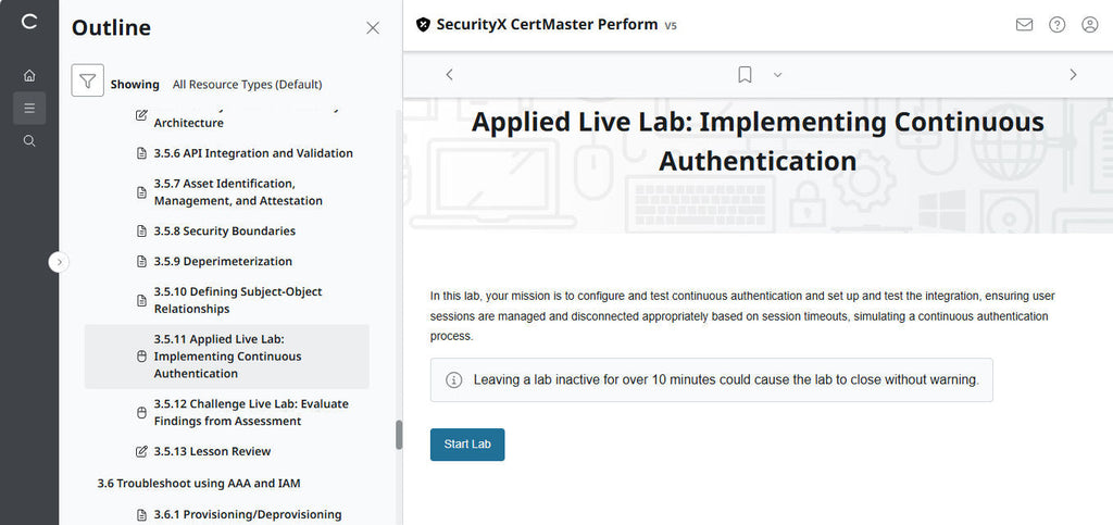 CompTIA CertMaster Perform – SecurityX CASP+ CAS-005 Individual License