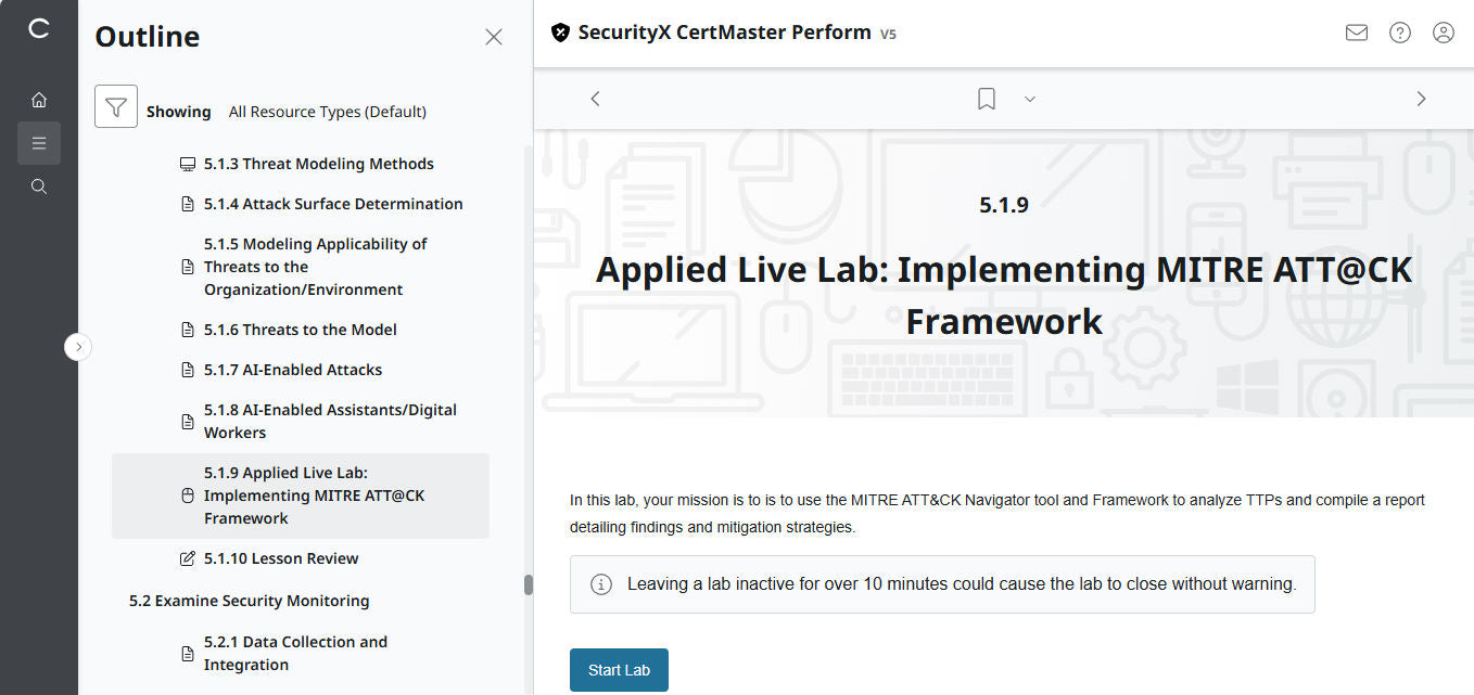 CompTIA CertMaster Perform – SecurityX CASP+ CAS-005 Individual License